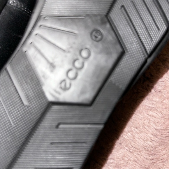 NWOT Ecco men’s black leather slip on loafers 40 6 office business casual - Picture 6 of 12